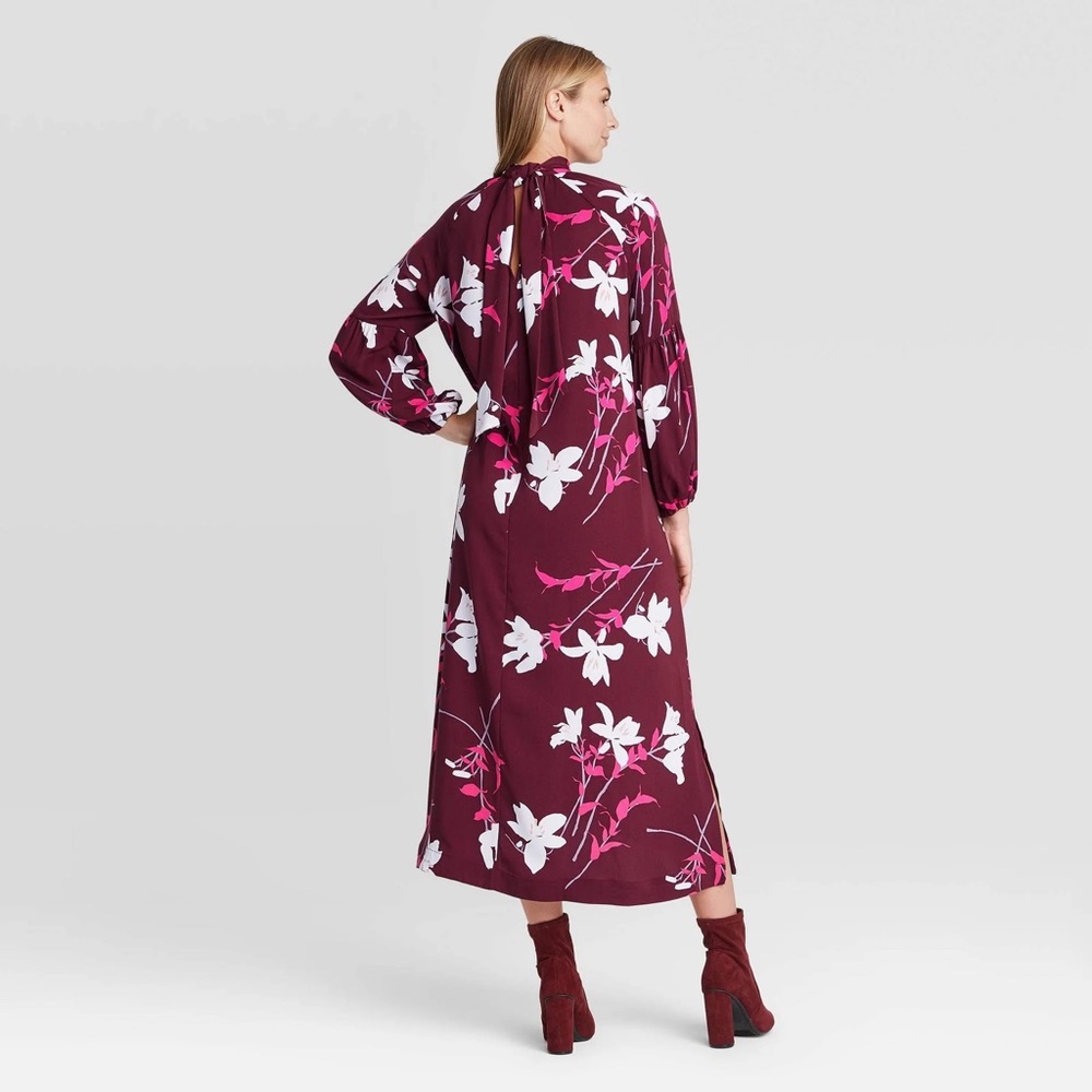 Elegant Floral Women's Dress - Picture 3 of 4
